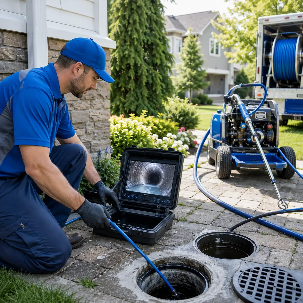 Outdoor drain cleaning professionals serving Lavonia, GA